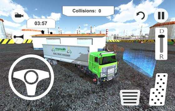 Offroad Cargo Truck Driving Test Simulator screenshot 1
