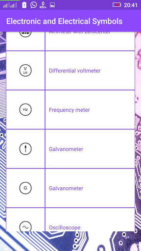 Electronic And Electrical Symbols скриншот 2