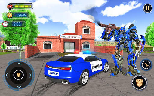 US Robot Car Transform - Police Robot Fighting screenshot 18
