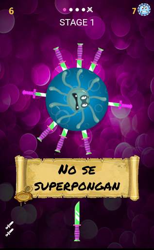 Virus Hit 2020 - Lanzar cuchillos y matar virus screenshot 2