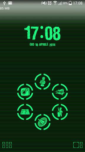 Green Phosphor Theme for Smart Launcher screenshot 1