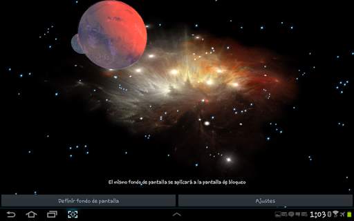 3D Galaxy Live Wallpaper HD screenshot 13
