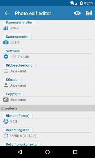 Photo exif editor screenshot 5