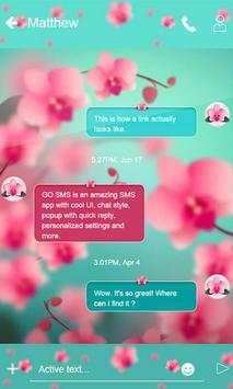 Flower Blossom SMS Theme screenshot 5