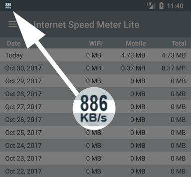 Internet Speed Meter Lite screenshot 1