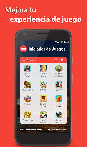 Iniciador de Juegos - Desempeño y Graba Pantalla screenshot 1
