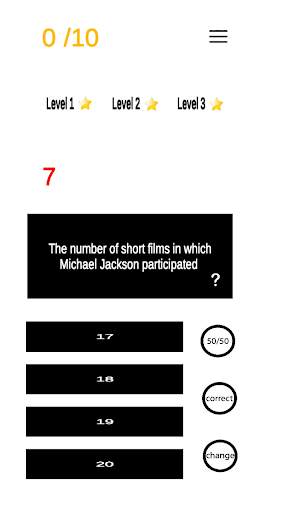 Michael Jackson Game Quiz скриншот 1