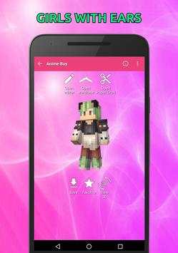 Girls Skins with Ears for Minecraft in 3D screenshot 6