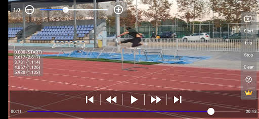 TrackTimer - Sports video analyser screenshot 1