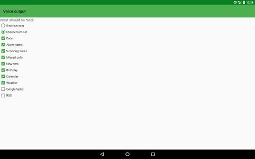 Speaking alarm clock screenshot 21