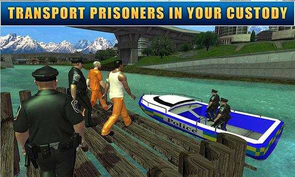 Power Boat Transporter: Police screenshot 1