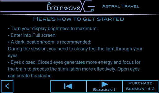 BrainwaveX Astral Travel screenshot 2