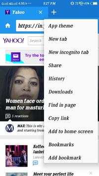 Yahoo Browser screenshot 2