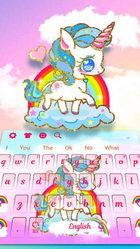 Rainbow Unicorn Keyboard screenshot 2