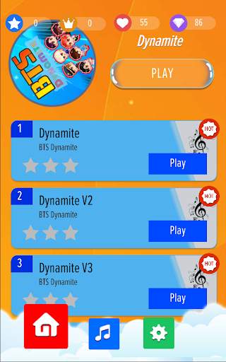 BTS DYNAMITE Piano Tiles screenshot 2