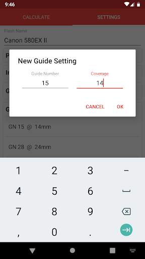 Manual Flash Calculator (Free) screenshot 3