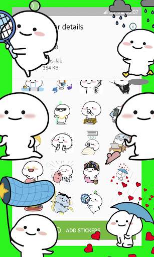 Cute Pentol stickers for whatsapp WAStickerApps screenshot 2