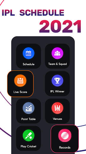 Cricket Live Score - IPL 2021 Schedule screenshot 1