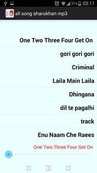 all song sharukhan mp3 screenshot 2