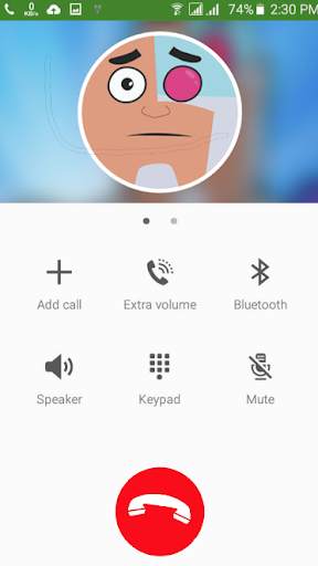 CALL Teen Heroes Titans Go Fake CALL screenshot 14