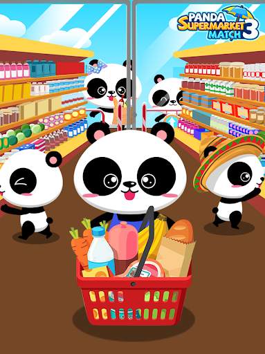 panda supermarket match 3 screenshot 1