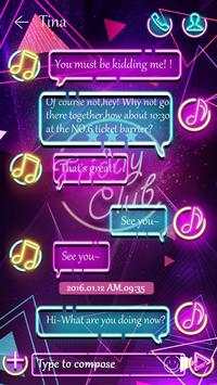 GO SMS FRIDAY CLUB THEME screenshot 3