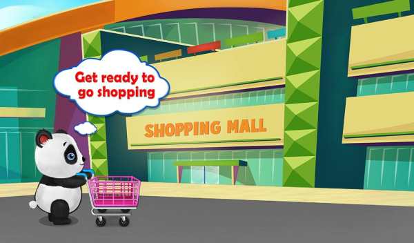Panda Supermarket Shopping Fun screenshot 1
