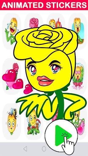 Animated Flowers Stickers For WhatsApp screenshot 1