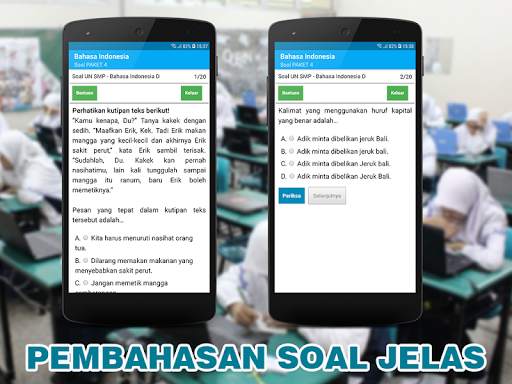 SOAL TES UNBK SMP MTS 2021 скриншот 4