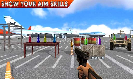 Real Bottle Shooter Game 3D screenshot 1