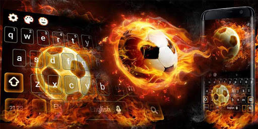 Fire Football Kick Keypad Theme screenshot 5