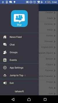 Mini for Facebook screenshot 1
