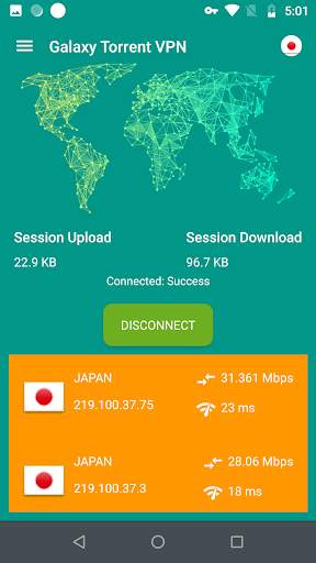 Galaxy Torrent VPN Pro - Free Unlimted VPN screenshot 3