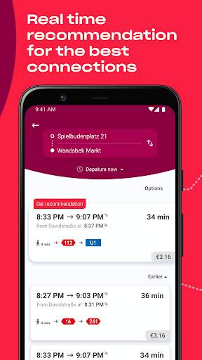 hvv - route planner & tickets screenshot 2