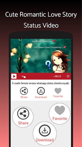 Romantic Video Status for Whatsapp स्क्रीनशॉट 2