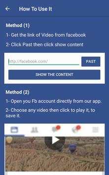 Flash FB Video Download And Easy Use screenshot 5