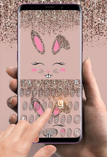 Glitter Bunny Keyboard screenshot 8