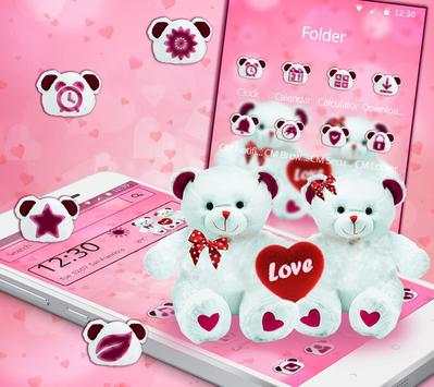 Red bow bear theme screenshot 3