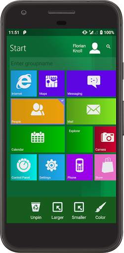 Metro UI Launcher 8.1 screenshot 2