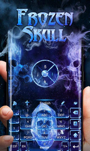 Frozen Skull  GO Keyboard  Theme स्क्रीनशॉट 2