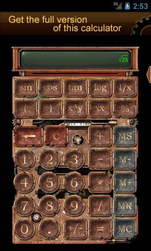Steampunk Calculator Lite HD screenshot 4