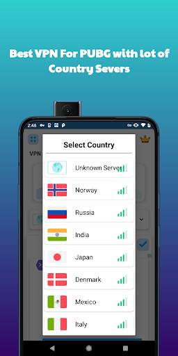 Fast Vpn For PUBG स्क्रीनशॉट 1