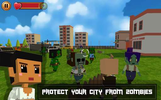Zombie Blocky Hunter screenshot 1