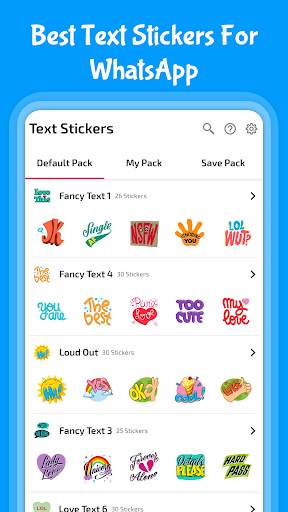Text Stickers for WhatsApp - WAStickerApps screenshot 2