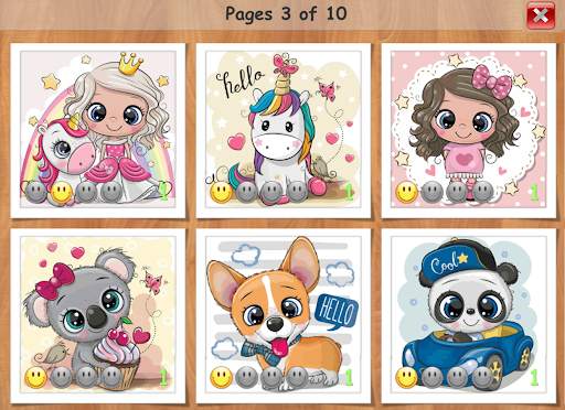 Puzzle for girls - princess and unicorn. Free game screenshot 3