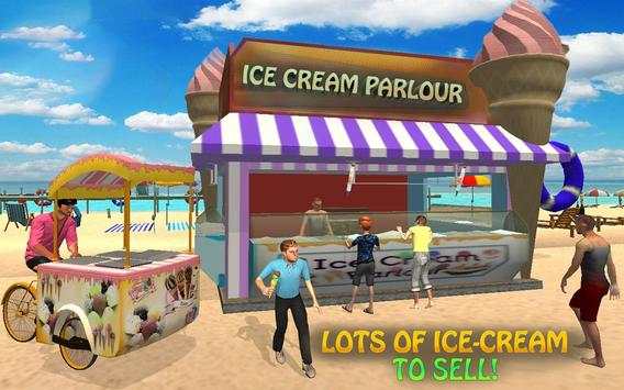 Pantai toko es krim anak pengiriman game screenshot 8