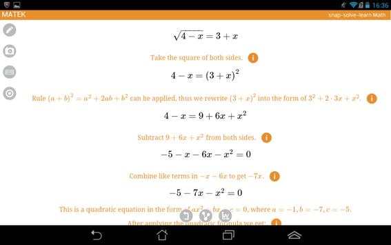 MATEK - Math Camera Solver screenshot 12