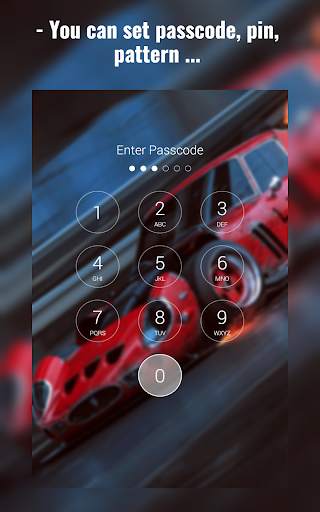 Real Racing Cars Lock Screen screenshot 8