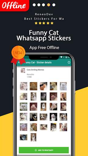 WAStickerapps Funny Cat screenshot 3
