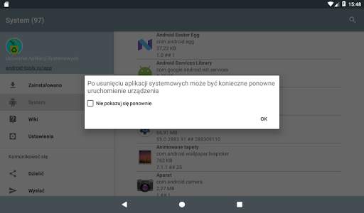 Menedżer aplikacji systemu screenshot 15